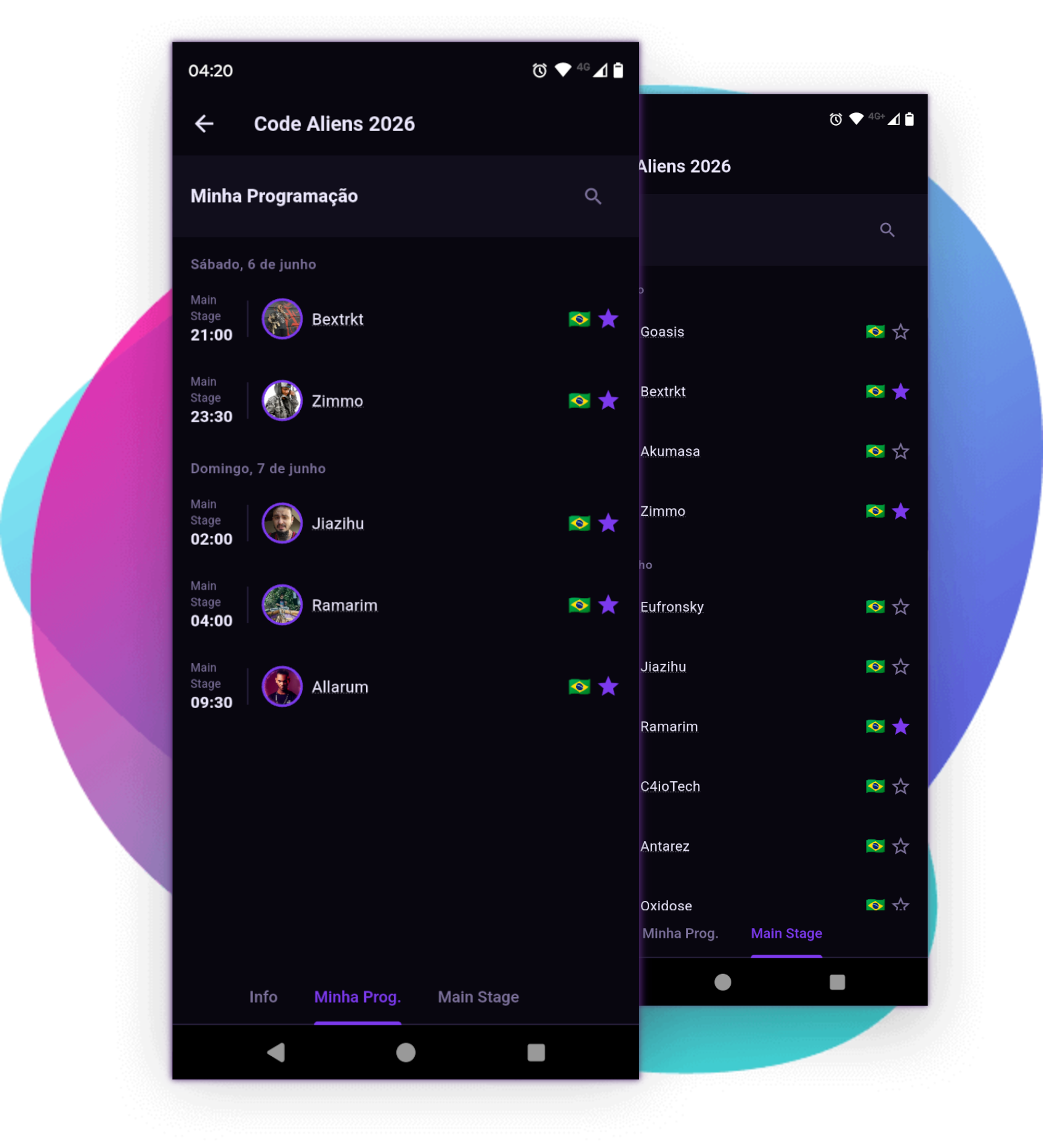 Tela de programação do Psyline